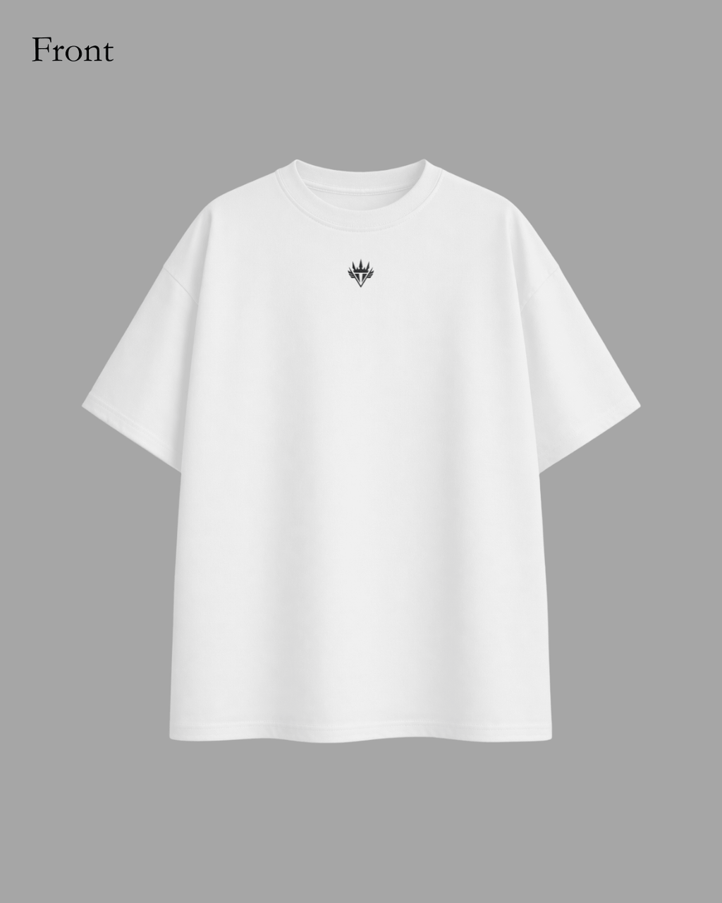 Oversized Shirt Embroidered - White - Apexgent