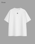 Oversized Shirt Embroidered - White - Apexgent