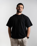 Oversized T-Shirt Black Logo - Apexgent