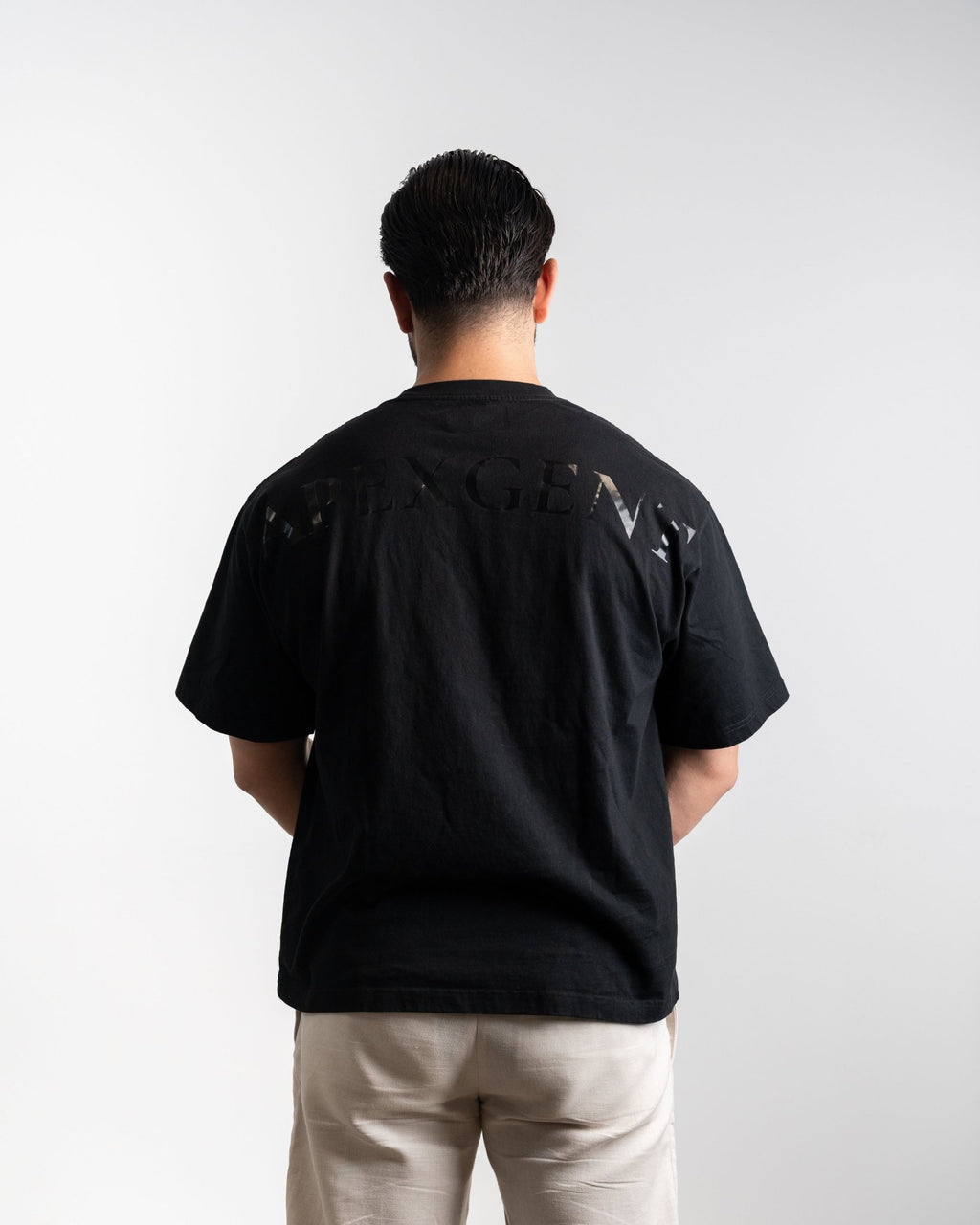 Oversized T-Shirt Black Logo - Apexgent