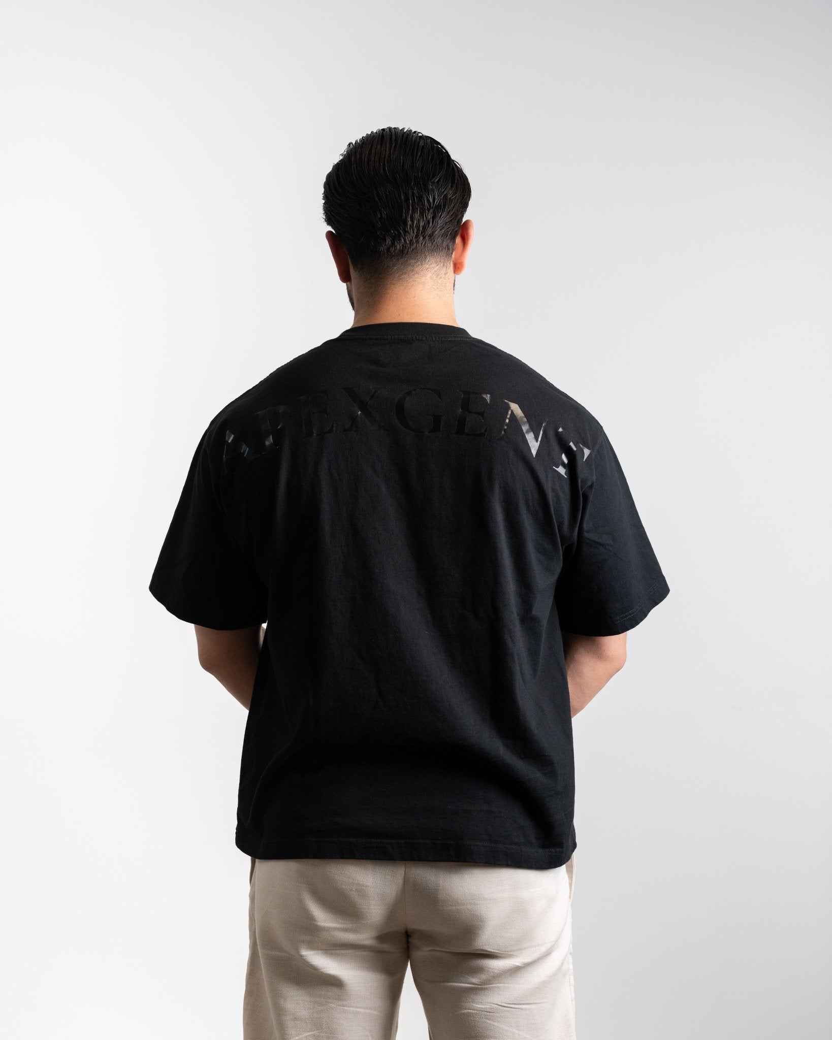 Oversized T-Shirt Black Logo - Apexgent