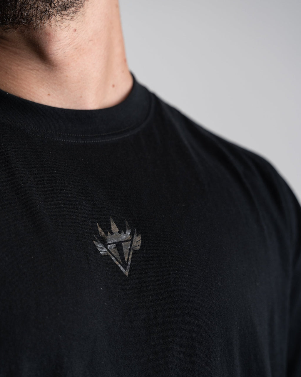 Oversized T-Shirt Black Logo - Apexgent