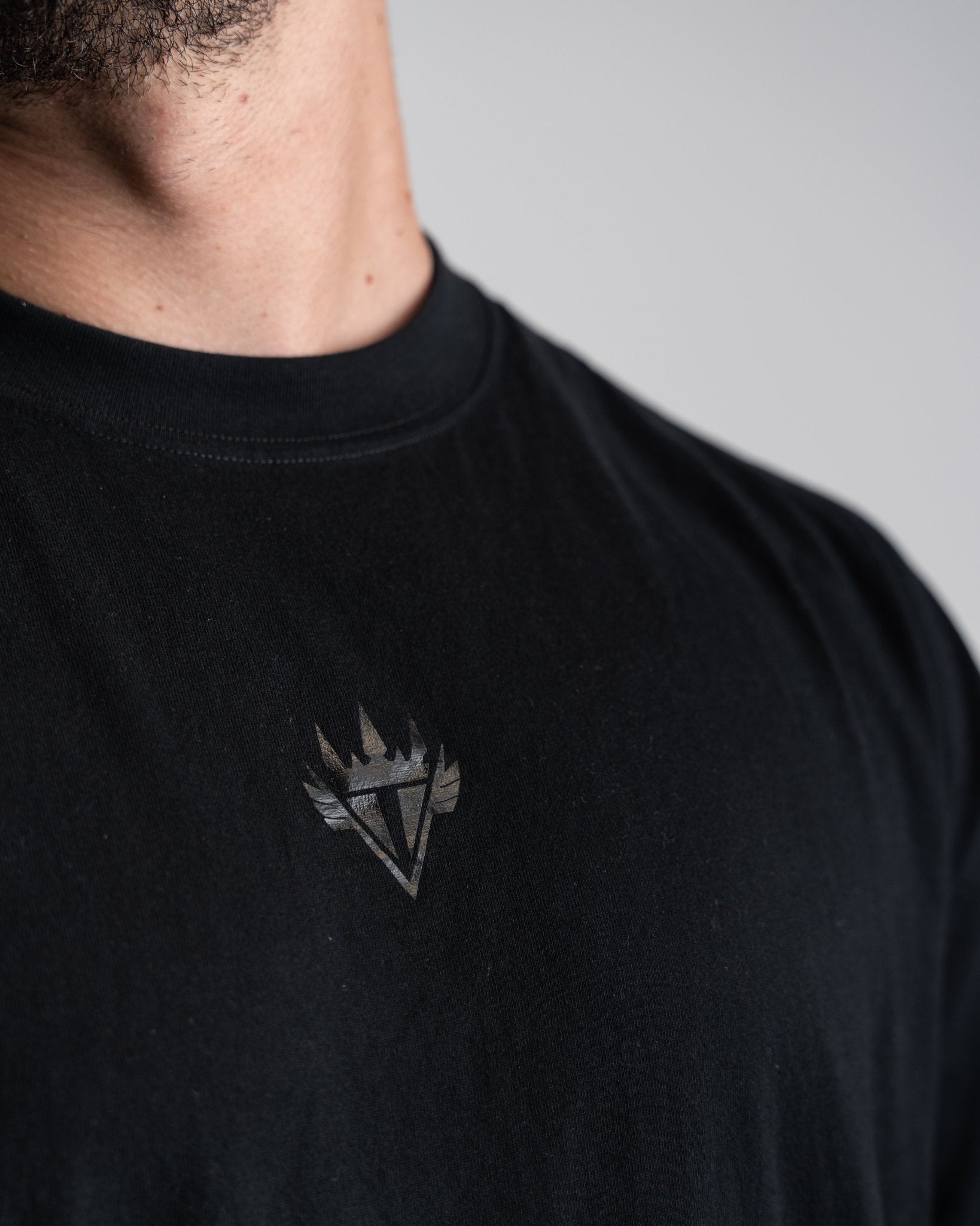 Oversized T-Shirt Black Logo - Apexgent