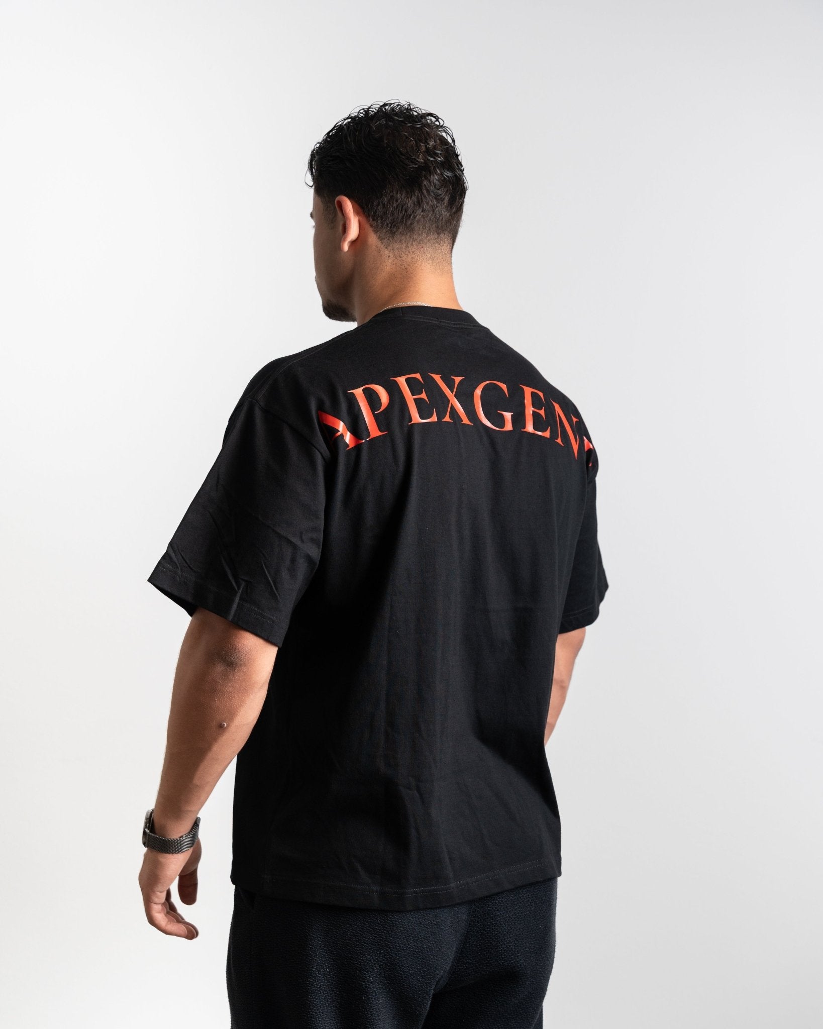 Oversized T-Shirt Red Logo - Apexgent