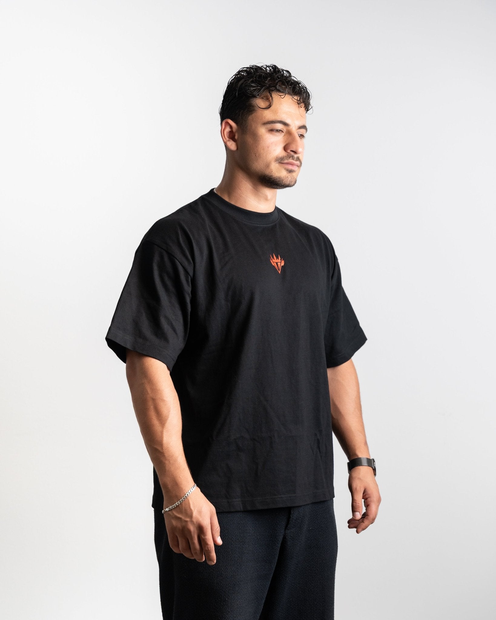 Oversized T-Shirt Red Logo - Apexgent