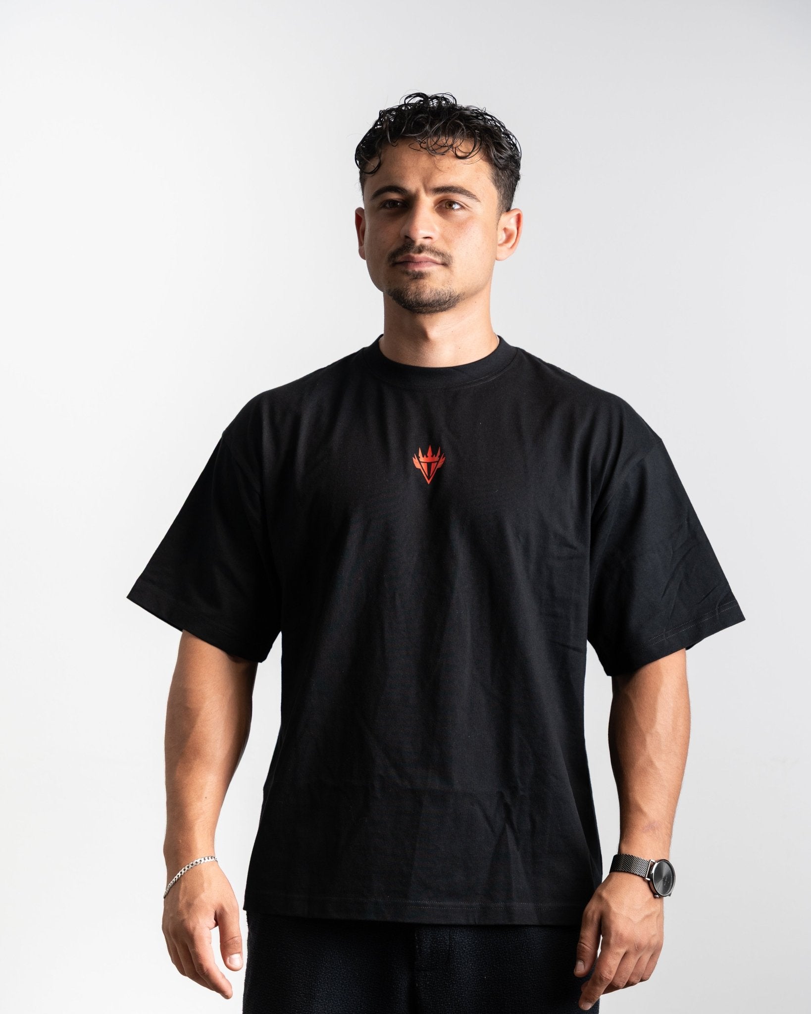 Oversized T-Shirt Red Logo – Apexgent