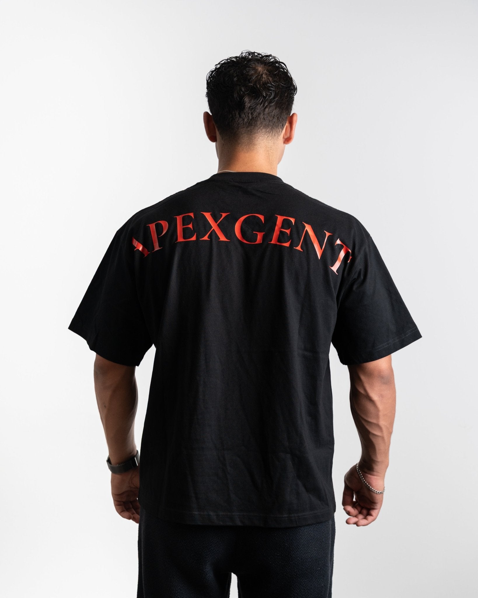 Oversized T-Shirt Red Logo - Apexgent